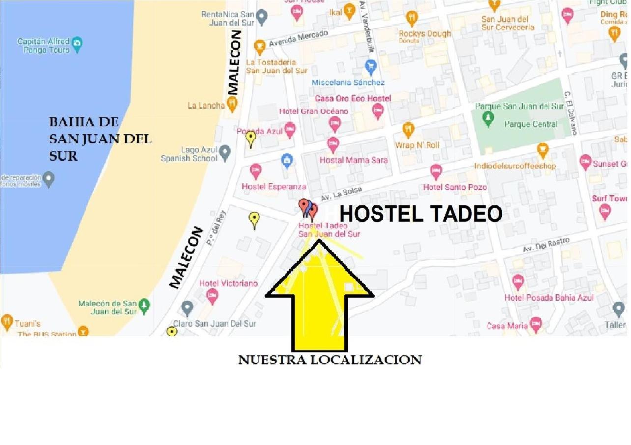 Hostel Tadeo San Juan Del Sur Exteriör bild